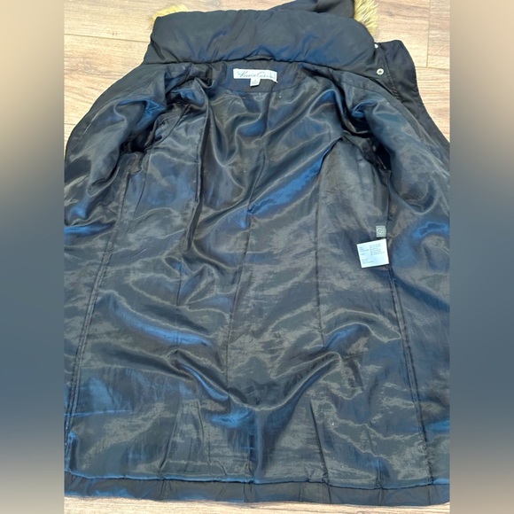 Kenneth Cole Quilted Down Puffer Coat with Fur Detachable Hood Size Small - Picture 8 of 9